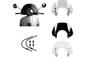 FAYEDENICY New Scooter Windschutzscheibe Flyscreen Airflow Windschutzscheibe Visier für GTS125 GTS 125 GTS250 GTS 250 GTS300 GTS 300 All Year Sport Bikes Windschutzteile (Rauch)