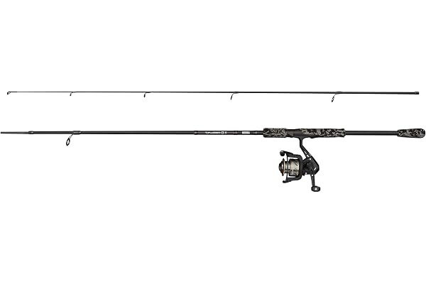 Mitchell Tanager G2 Spin Combo | Ensemble Canne à pêche Spinning et Moulinet pour la pêche en Eau Douce | Débutants et intermédiaires | Noir, Canne modérée | Plusieurs Options Disponibles