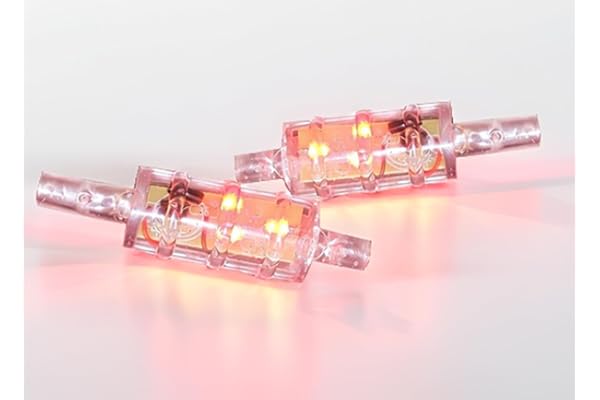 Dozit Sports Zings LED Cricket Bails, Flashing Light-Up Stump Bails for Night Matches, High Visibility, Durable Design, White
