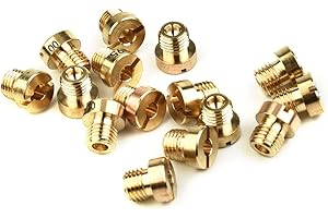 ZYNCUE 15 PCS M6 Thread 6mm Mikuni Jets Main Jet Kit For Dellorto PHNL PHVA/PHBH/PHBN/PHVB/PHBG 60/65 / 70/75 / 80/85 / 90/95 / 100/105 / 110/115 / 120/125 / 130
