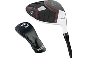 MAZEL Golf Fairway Woods #3 Club de golf 15 degrés 112 cm Manche en graphite pour droitier