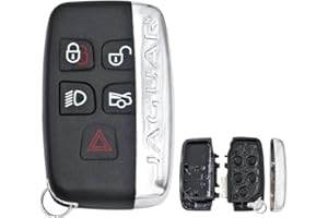 SUPER1 Alta Qualità Chiave A Guscio Auto Nuova Chiave Remota Shell Caso Fob Custodia Per Chiave 5 Pulsanti Per Jaguar Jlr Xj Xjl Xf X E0F6 avec logo