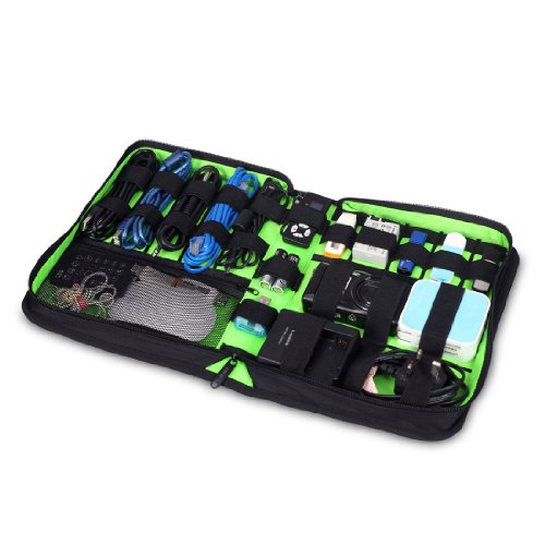 BUBM Universale Handtasche Reisetasche Organiser Tasche mit Handgriff für Elektronisches Zubehör wie Festplatte und Kabel, Groß - 4