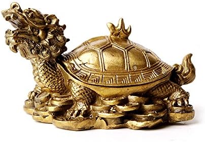 DZ-10 Dragon Turtle Chinese Fengshui statue Good Luck Wealth Long Life Open the lid