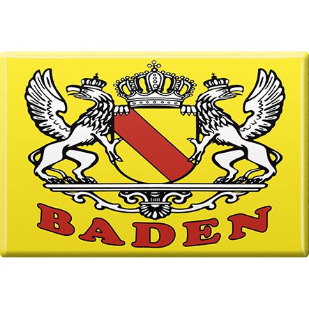 Magnet mit Motiv - BADEN Wappen - Retro Vintage