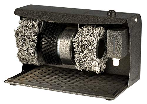 Team Kalorik Brosse à Chaussures, Brosse Poil Dur, Brosses Poil Souple, 120 W, Graphite, TKG SP 2