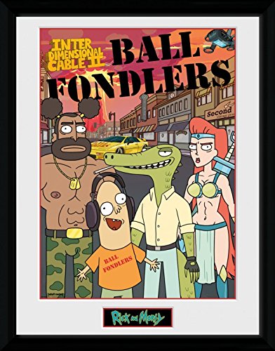 Rick Y Morty - Ball Fondlers Póster De Colección Enmarcado (40 x 30c