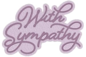 BRIARTW Words Phrases with Sympathy Cutting Dies Alphabet Letters Metal Cutting Dies for DIY Decorative Embossing Photo Album Card Making, Scrapbooking Supplies