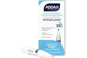 ADDAX LABORATOIRE ADDAX - MYCOFLASH® - Stylo de traitement pour mycoses des ongles - Action Rapide 20s* - Antifongique Ongles Pieds & Mains - 5ml - Recommandé par les podologues