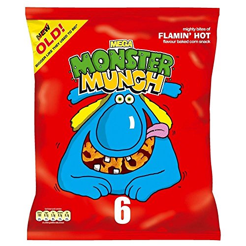 Preisvergleich Produktbild Walkers Monster Munch - Flamin Hot (6x22g) - Packung mit 2