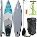 Produktbild EXPLORER SUP 10.8 (330x81x15cm) Inflatable Stand Up Paddle Board Surf Brett Isup aufblasbar verstellbares Alu-Paddel Aqua Paddelbrett Rucksack Hochdruckpumpe Handpumpe Bravo 4