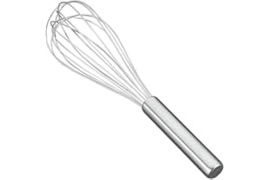 Metaltex 25 cm Stainless Steel Heavy Duty 8 Wire Whisk, Silver