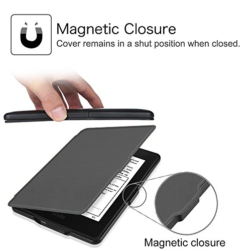 Fintie Kindle Paperwhite Hülle – Die dünnste und leichteste Smartshell Case Schutzhülle Tasche mit auto Sleep / Wake für den neuen Kindle Paperwhite 2015 (mit 300 ppi-Display, 6 Zoll, und integrierter Beleuchtung) und alle Modelle von 2012, 2013, 2014 – Himmelgrau - 5