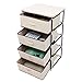 SONGMICS 4 Drawer Beige DIY Storage Wardrobe Cabinet Multiple- Purpose Storage Unit 84.5 cm RLG14M