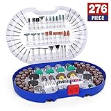 DIVERSOS ACCESORIOS MULTIUSOS: El kit para maximizar el uso de su herramienta rotativa, para que pueda obtener los resultados profesionales que necesita y merece: Muelas abrasivas, Muelas de óxido de aluminio, Muelas de diamante, Muelas abrasivas de goma, Correas abrasivas Discos abrasivos, brocas de alta velocidad, lijado de tambor, discos de fieltro pulido, fibra de vidrio, etc.