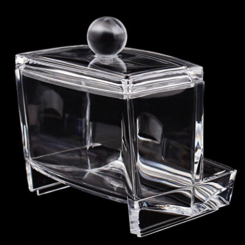 Oriskey Wattestäbchen Kosmetex Acryl Behälter Halter Box Q-Tips Aufbewahrung - 4