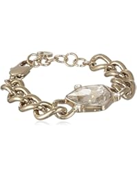 Dyrberg/núcleo Damen-pulsera de latón, golden, transparente 18 cm - 336698
