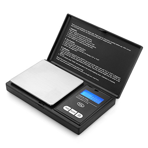 Digitale Taschenwaage 200 x 0.01g – Acale Elite Portable Taschenwaage Feinwaage Digitalwaage Goldwaage Münzwaage Waage mit beleuchtetem LCD-Display Mini Digital Food Waage für Schmuckmünzen Reload und Kitchen Scale - 2
