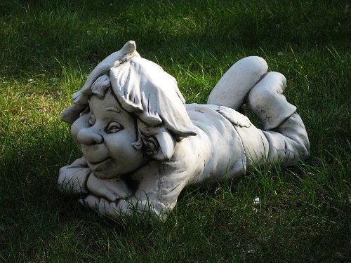 Steinfigur Zwerg Gnom Wichtel 07 FREDDI 44 cm ca.15 kg Frostfest Stein Nr.178 - 2