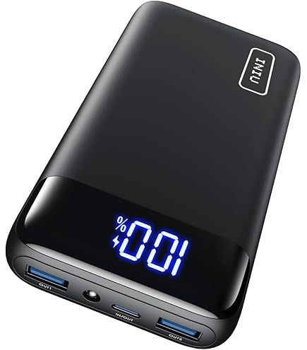 FEELLE Power Bank Solare 27000 MAh Con 4 Pannelli Pieghevoli, 3 Uscite USB Ricarica Rapida 15W, Torcia LED A 3 Modalità, IP67 Impermeabile, Nero