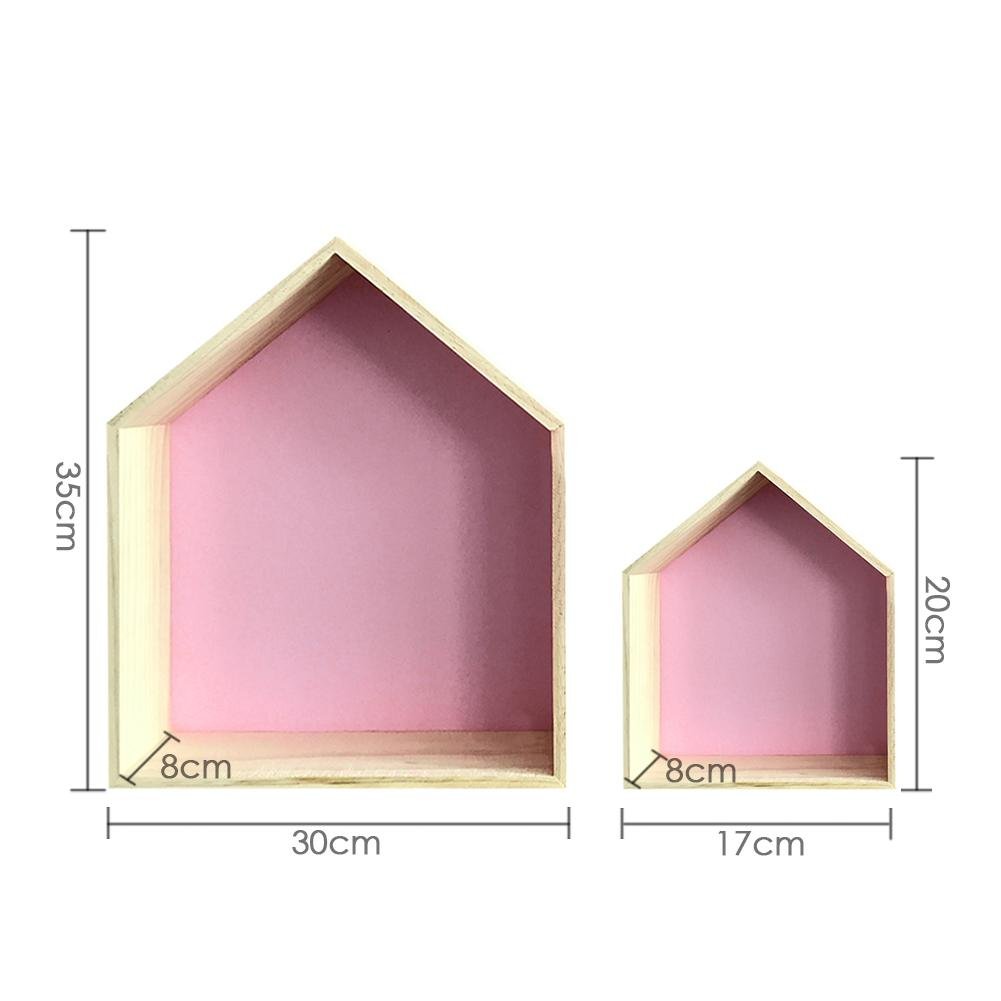 Lembeauty-Botes-de-rangement-en-bois-en-forme-de-maison-pour-tagres-accrocher--un-mur-dcoration-pour-chambre-denfant-lot-de-2