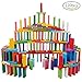 Produktbild Siming 120 PCS Domino-Set, Bunt Holz Dominosteine Set Blöcke Set Building Kits Educational Racing Spielzeug Spiel für Kinder Kinder Erwachsene