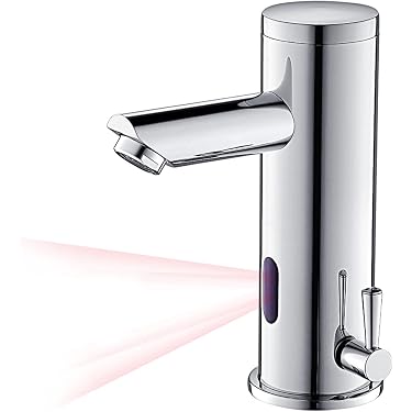 Robinet à Capteur Infrarouge Automatique - Lavabo Sans Contact - Pour Salle De Bain, Cuisine - 20 Cm, IP67