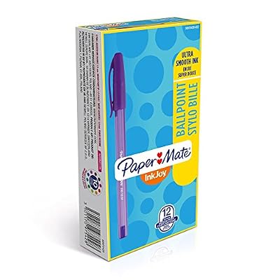 Papermate Paper Mate InkJoy 100 Cap Stylo Bille Pointe Moyenne Assortiment Lot de 12