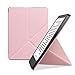 Produktbild kwmobile Smart Cover Case für Kobo Aura H2O Edition 2 mit Ständer - Schmale Schutzhülle Slim Hülle aus Kunstleder in Rosegold