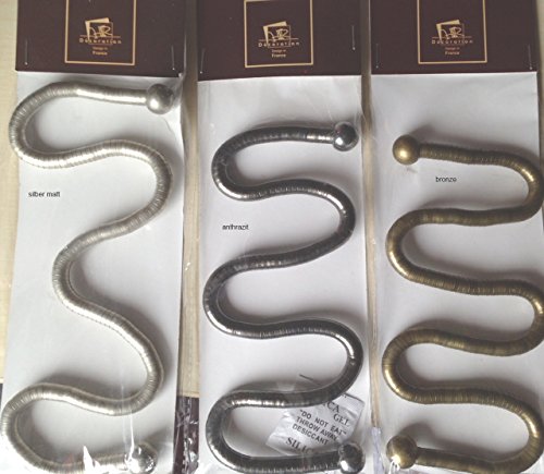 Raffhalter Twist biegsam Farbe silber matt - 2