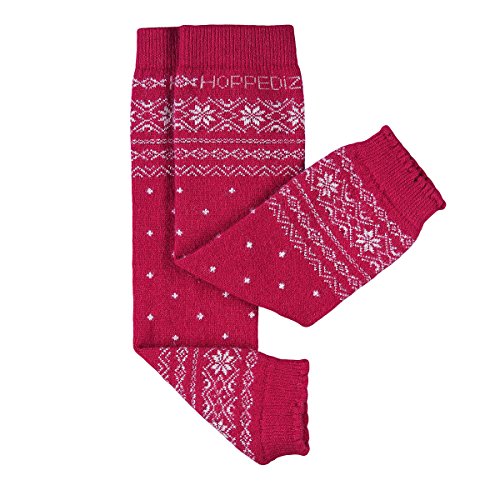 Hoppediz Cashmere/Merino Wool Baby Leg Warmers (Red/Orange)