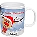 Produktbild 1 Stück _ Henkeltasse / Kaffeetasse - " lustiges Rentier - Weihnachten " - incl. Name - groß - 300 ml - Porzellan / Keramik - Teetasse - Trinktasse mit Henkel - Weihnachtstasse / Glühweintasse - Weihnachtsmann / Glühwein - Tasse Becher - Porzellantasse - Tassen / Kaffeetassen - Henkeltassen - Keramiktasse lustig - Rentiere / Glühweintassen / Glühweinbecher - Kindertasse / Tiere - Tier - Kaffeebecher - Teetassen - Henkelbecher - Hirsch / Elch
