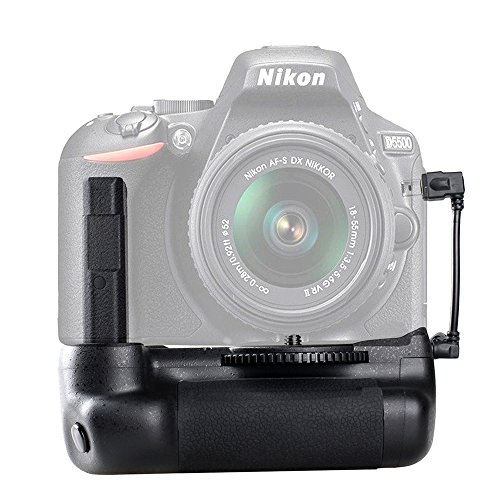 SAMTIAN BG-2T Batterie Grip Poign  e d alimentation pour Nikon D5500 Batterie EN-EL14A pour Alimentation Vertical Compatible pour remplacement pour appareil photo DSLR   C  ble d  clencheur