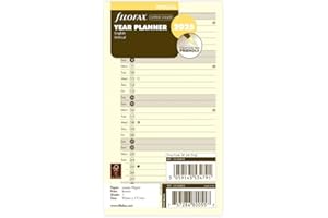 FILOFAX Calendar Insert Personal Year Planner Cotton Cream (E) 2025