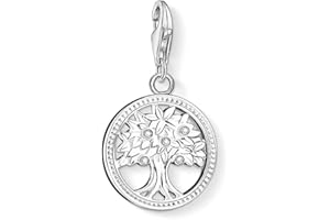 Thomas Sabo Women Charm Pendant Bow Black Stone Charm Club