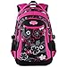 Produktbild Schulrucksack,Fanspack Schulrucksack Mädchen Teenager Schulranzen Mädchen Kinderrucksack Daypack Schultasche Grundschule Backpack Maedchen Schulrucksack für Jungen Teenager Jugendliche (Rose rot)