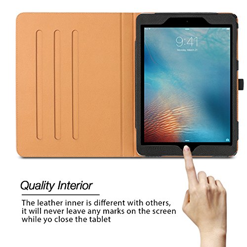 SPARIN Neu Apple ipad pro10.5 Hülle,Ultra Slim Leder Tasche Hülle Etui Schutzhülle Für ipad pro10.5 Case Cover Holder(Schwarz, Ultra Dünn) - 2
