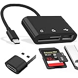 Lettore Schede SD Lettore Micro SD accessori pc,6in1 scheda USB TF/SD/Micro USB-C Adattatore OTG lettore sd card Schede Porta