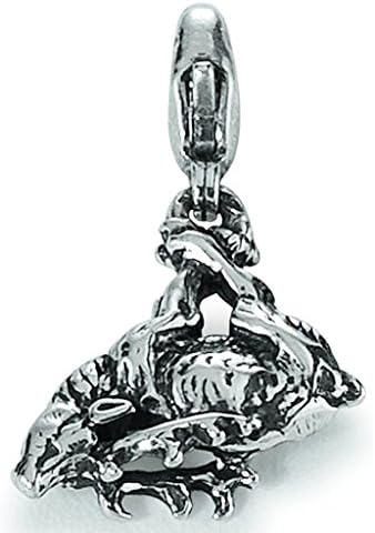 Hill Charm Tom 22.9707 Ladies Costume Jewellery Charms 925 Sterling Silver Deer