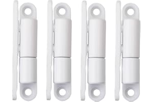 4x SOTOOLS Türband/Aufschrauband mit wartungsfreier Gleitlagertechnik für Türen bis 40Kg 15x83mm weiß lackiert.