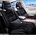 Produktbild Balscw Autositzkissen - Winter Daunen warm, weich und bequem Autositzbezug, passend für die meisten Fünfsitzer Autos, Black