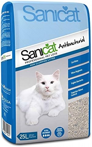 (4 Pack) Tolsa - Sanicat Antibacterial Cat Litter 25L