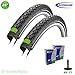 Produktbild 01022842SKAV- 2 x Schwalbe Marathon GreenGuard Reifen + Reflex + Schlauch 37-622 - (AV-17 Autoventil)