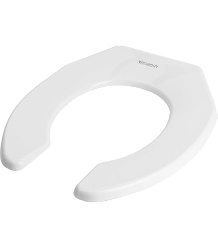 Huttdmel Elongated Toilet Seat Front Open - 18.5 Inch Public Restroom Seat For Schools, Hospitals, Offices - View #7