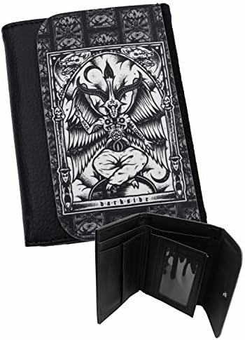 DarksideBaphomet Occult Goats Head Mens Genuine Darkside Alternative Wallet