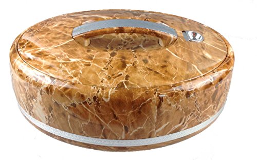 Thermobehälter 5 l Marmor Farbe Essensbehälter Speisetransportbehälter Thermoschüssel mit praktischem tragbaren Griff - 2