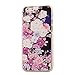 Samidy Iphone 6/6s Case, Bling Diamond 3d Flower Hard Cover for 4.7 Inch Iphone 6/6s with a Screen Protector