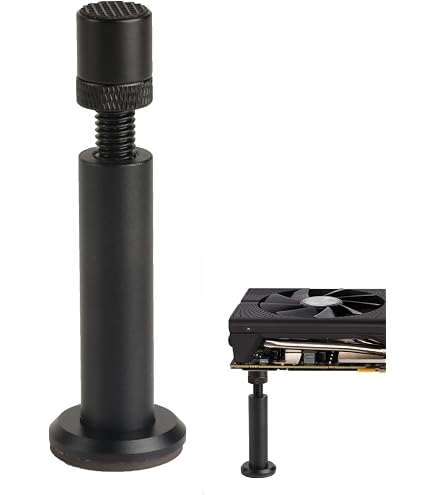 Staffa Reggi GPU 2 Pezzi In Alluminio – Altezza Regolabile 72-122 Mm, Base Antiscivolo Con Magnete, Supporto Per Scheda Grafica Anti-sag, Per PC Gaming E Workstation