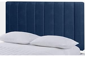 ELIXIR FURNITURE Portland Headboard Divan Bed Bedroom Decor Hotel Furniture Plush Velvet Fabric (Blue, 3ft Single)