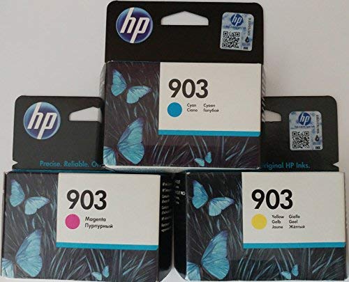 HP 903 cian/magenta/amarillo Cartuchos de Tinta original para impresora HP Officejet 6950, HP Officejet Pro 6960 6970